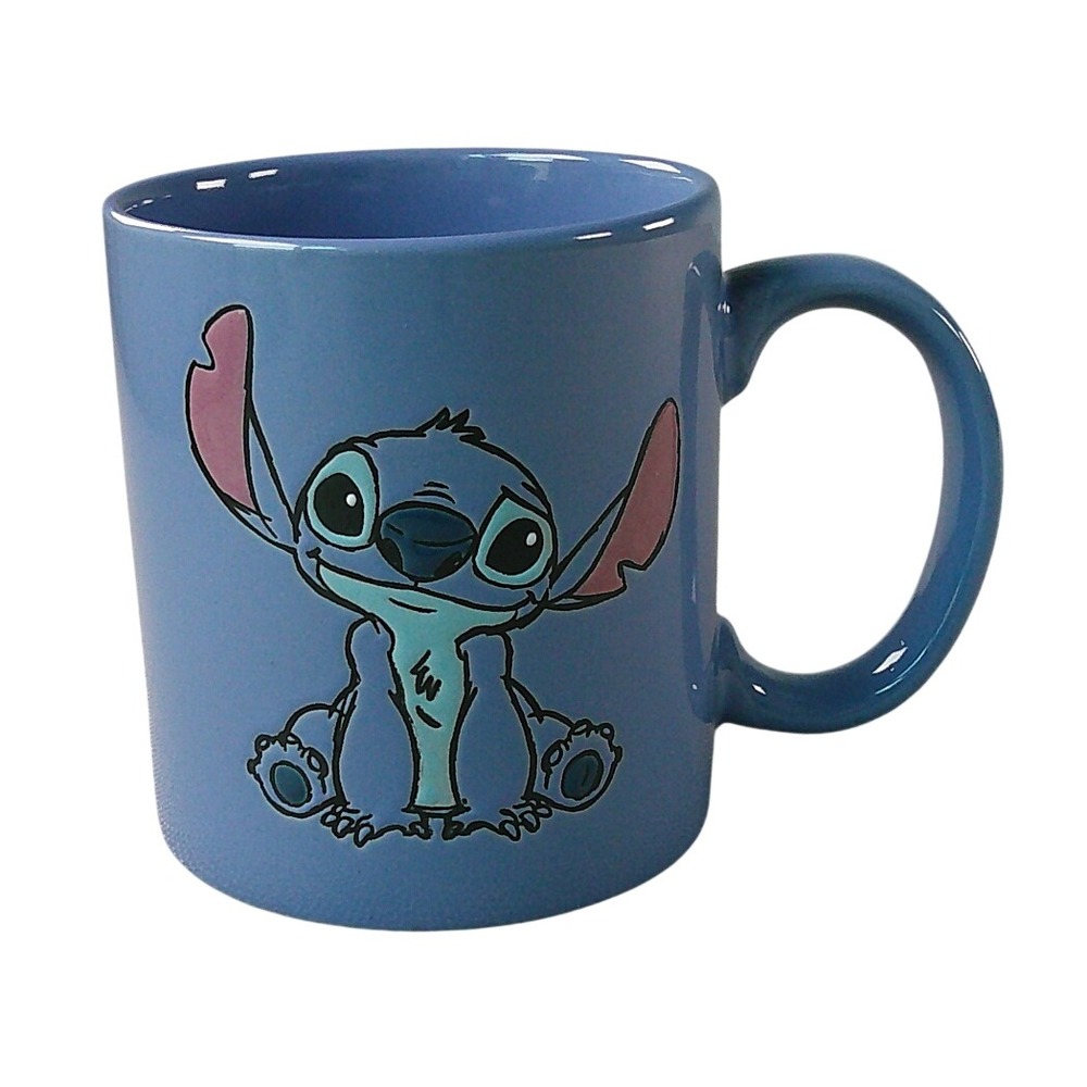 Disney Stitch Ceramic Mug 20oz Blue Lilo and Stitch Coffee Cup